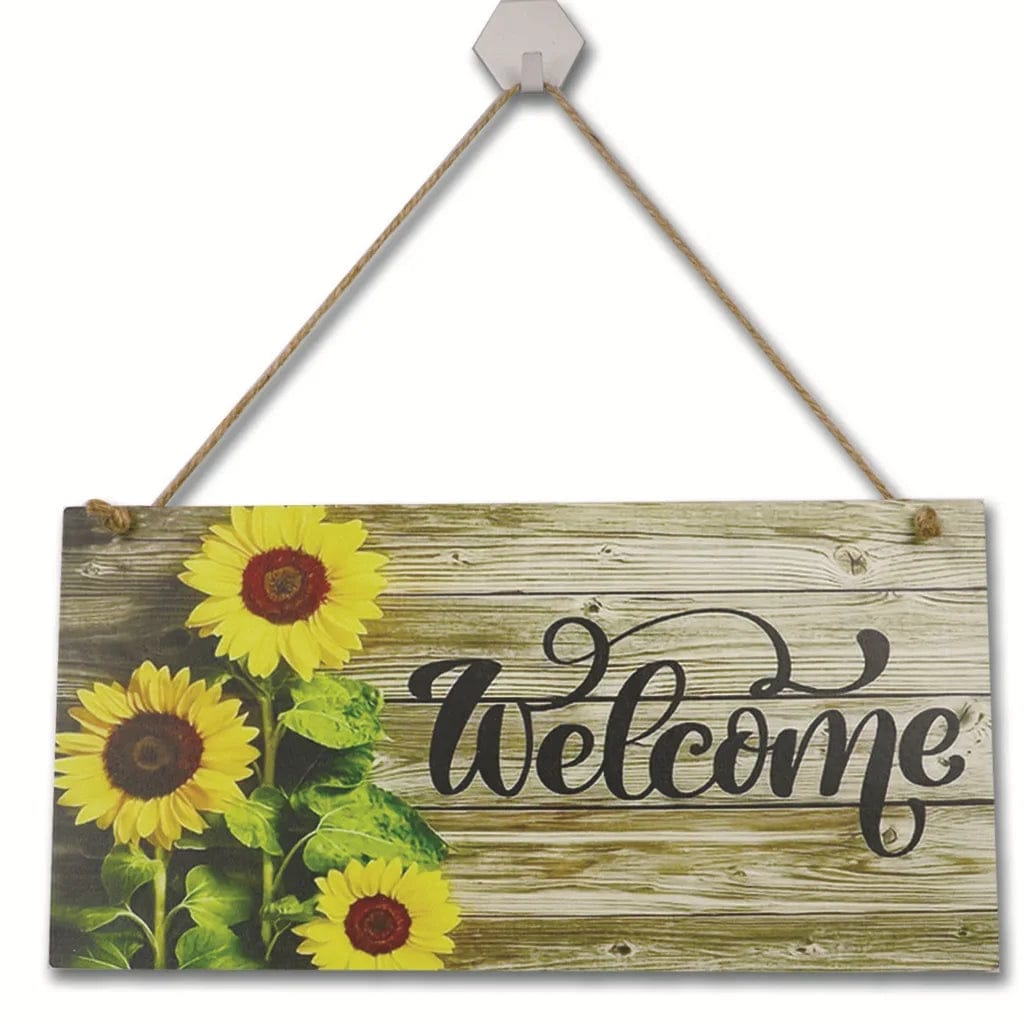 Wood Welcome Sign