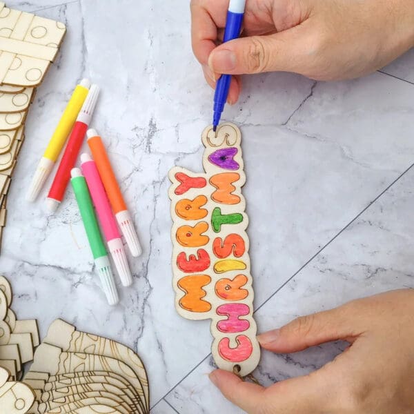 Wooden Christmas Tree Ornaments