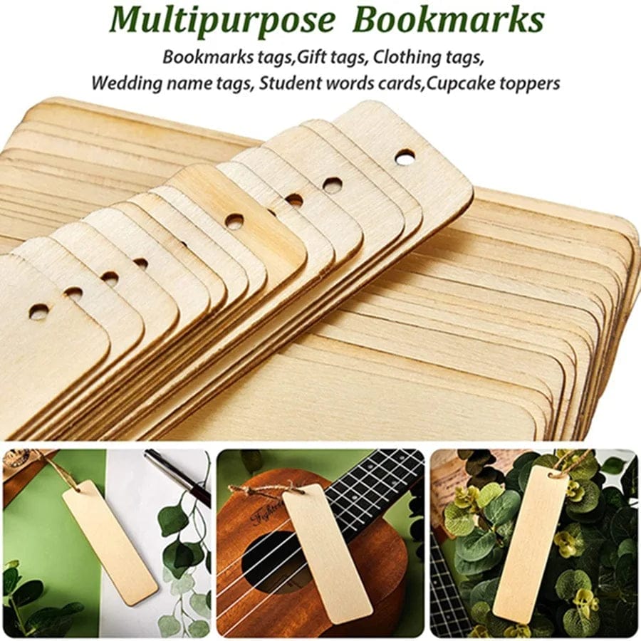 Blank Wooden Bookmarks