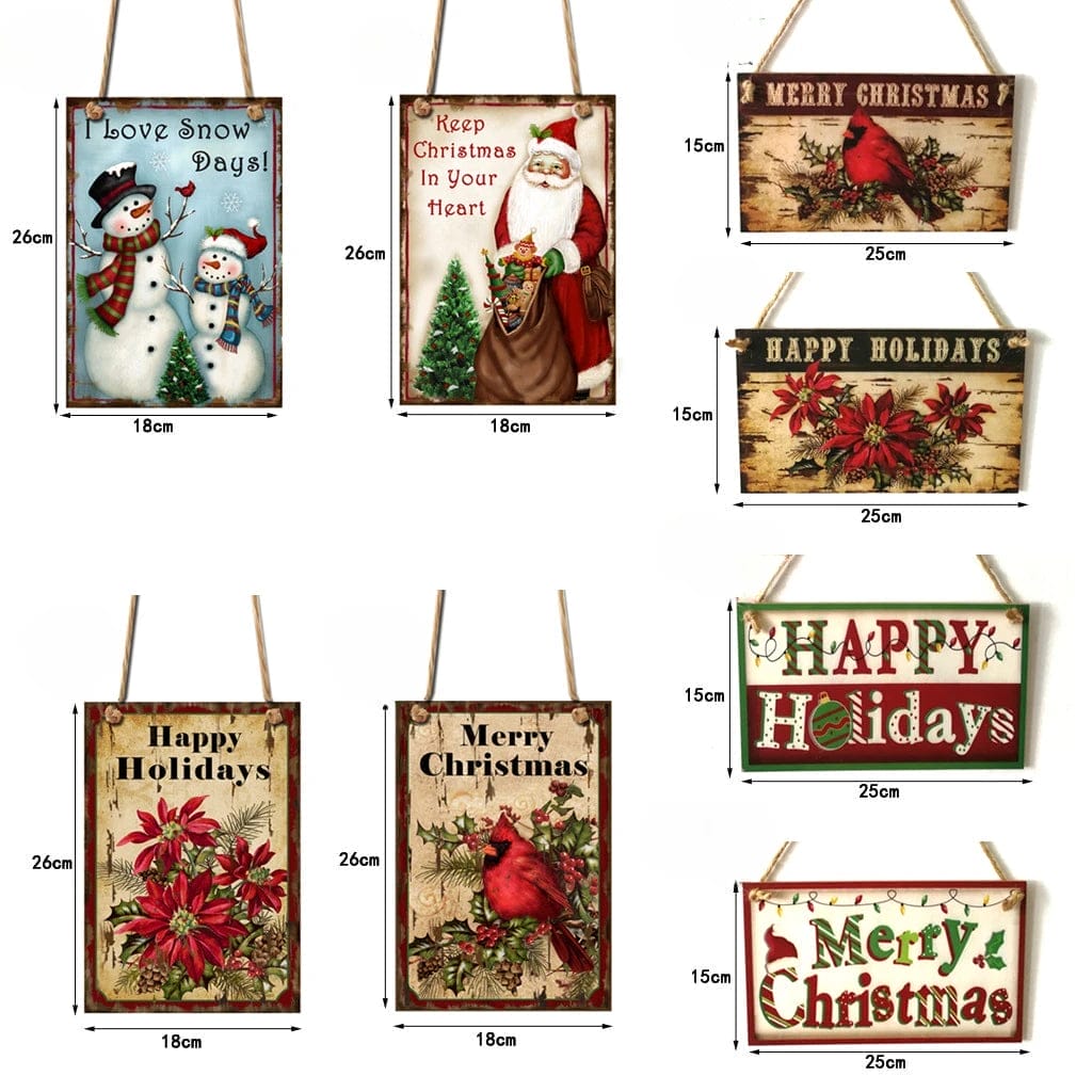 Christmas Wood Signs