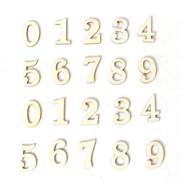 Wooden Numbers