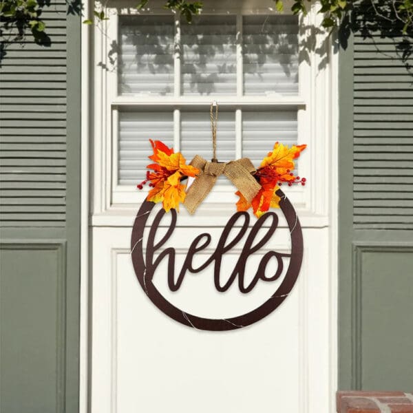 Wooden Welcome Sign