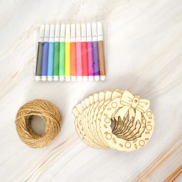Wooden Christmas Tree Ornaments