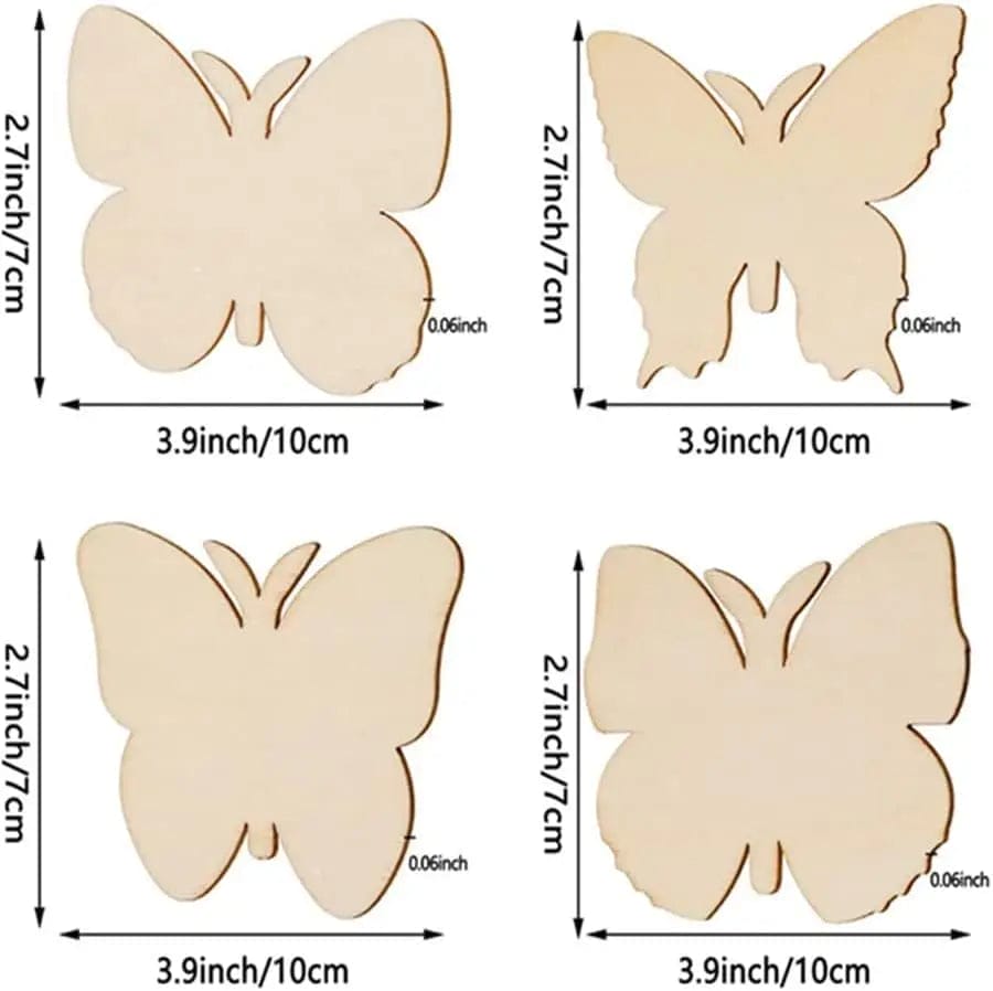 Wooden Butterfly Cutouts