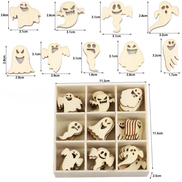 Unfinished Halloween Wood Cutouts