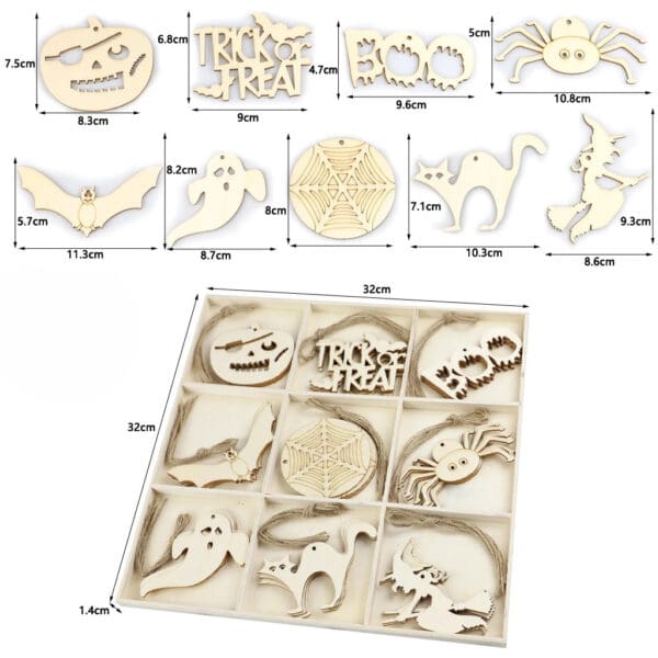 Unfinished Halloween Wood Cutouts