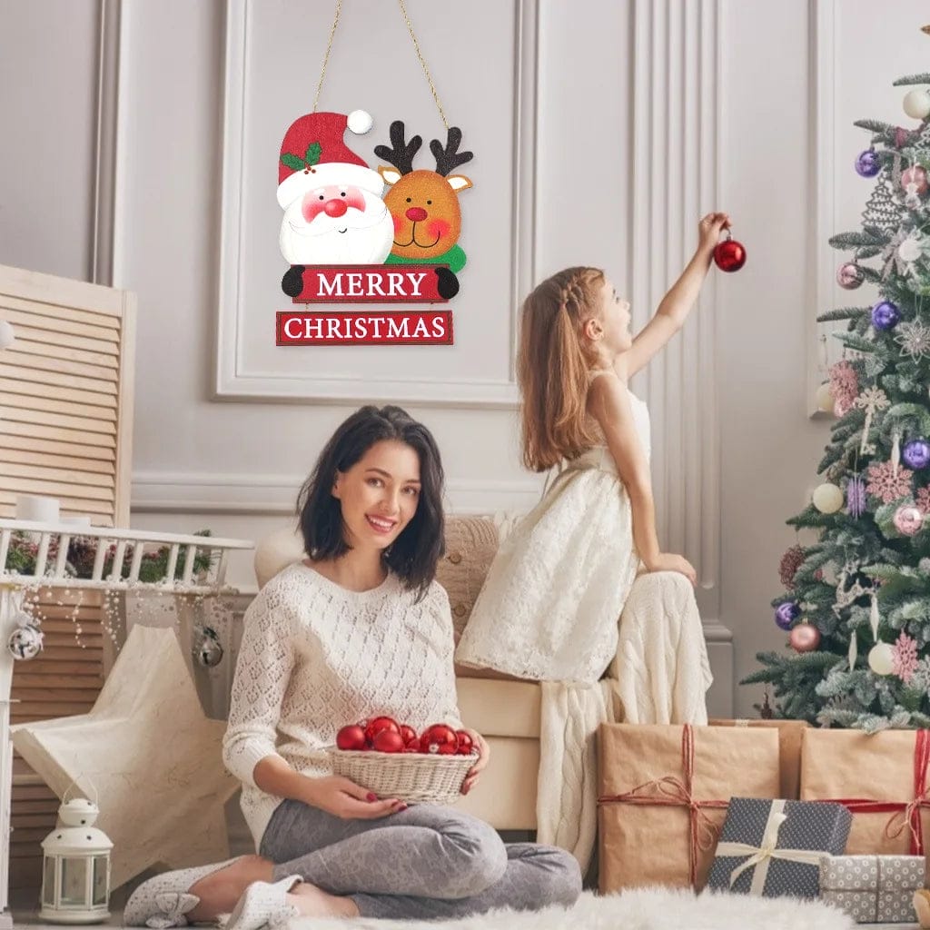 merry christmas wood sign