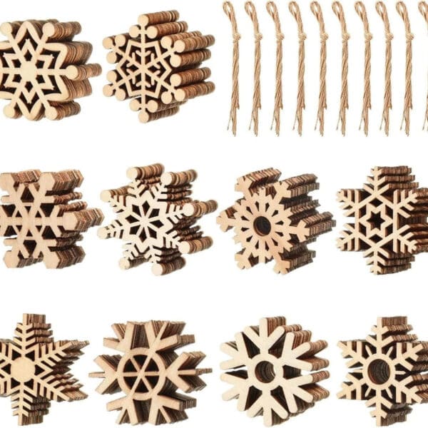 Wooden Snowflake Cutouts