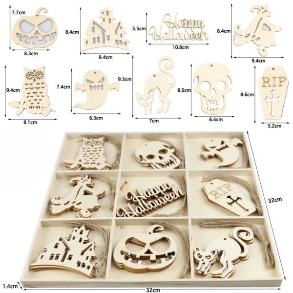 Unfinished Halloween Wood Cutouts