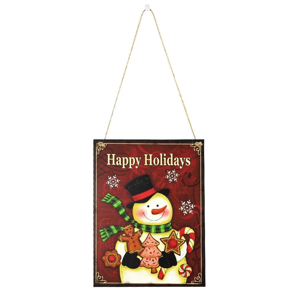 merry christmas wood sign