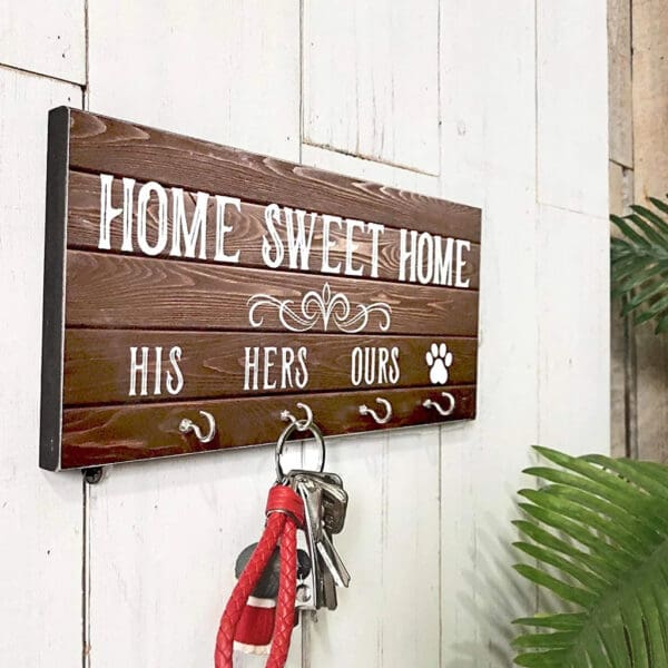 Wooden Key Ring Holder