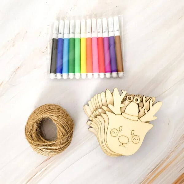 Wooden Christmas Tree Ornaments