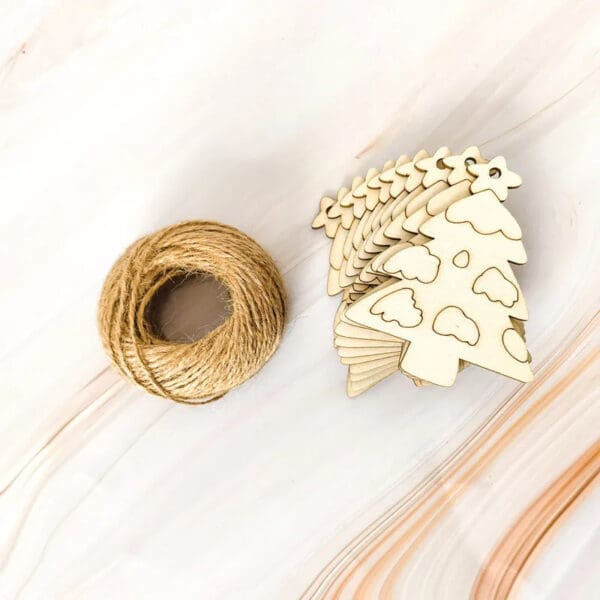 Wooden Christmas Tree Ornaments