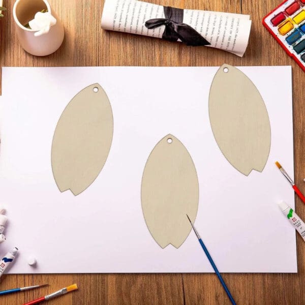 Wholesale Wood Surfboard Cutouts for DIY Crafts & Gift Tags