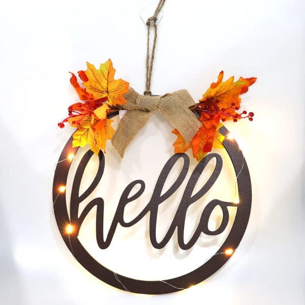 Wooden Welcome Sign