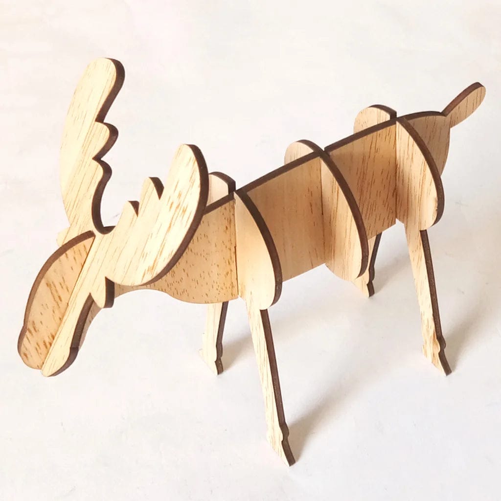 Wooden Reindeer Decorations