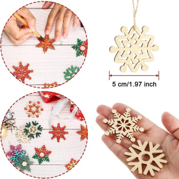 Wooden Snowflake Cutouts