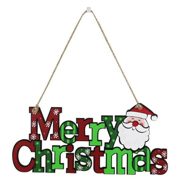 merry christmas wood sign