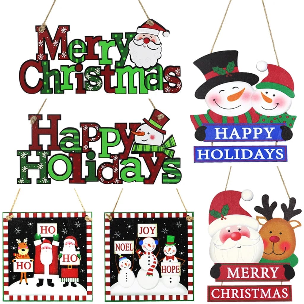 merry christmas wood sign