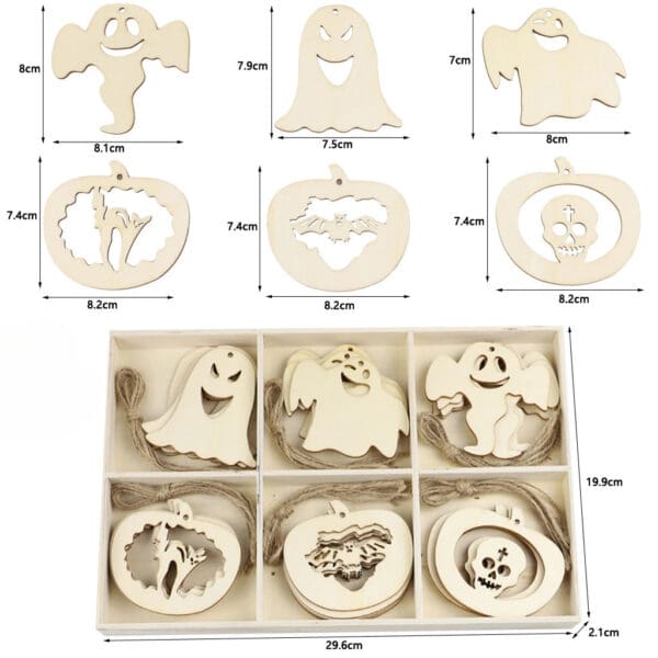Unfinished Halloween Wood Cutouts