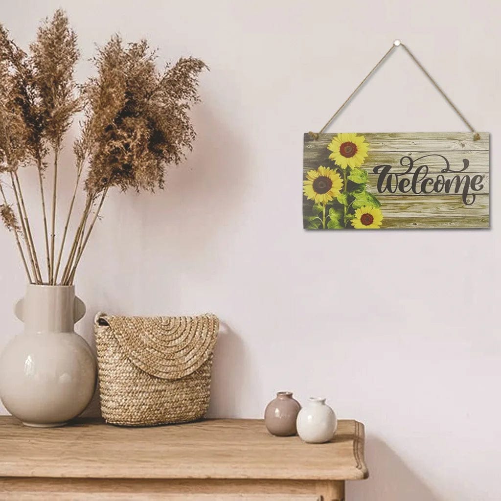 Wood Welcome Sign