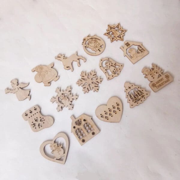 wood christmas tree decor