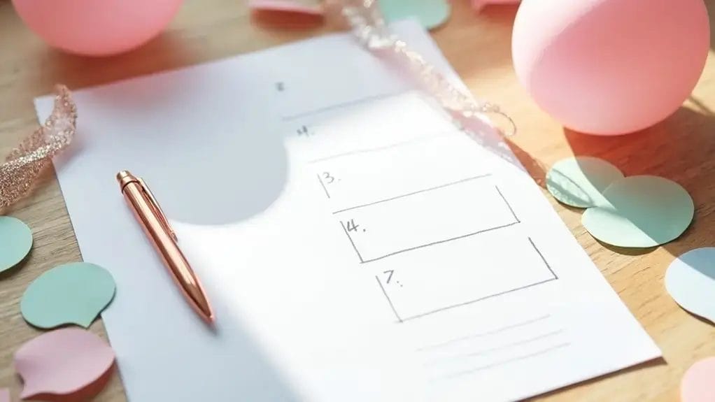 Baby's First Birthday Party Checklist