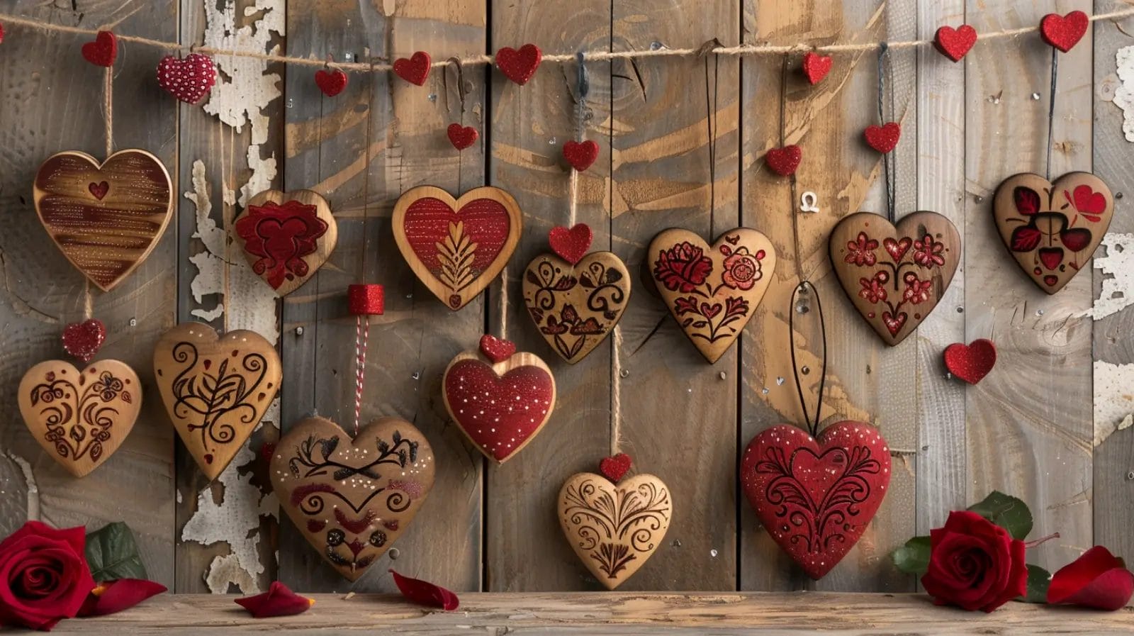 decorative wood crafts for valentine's day