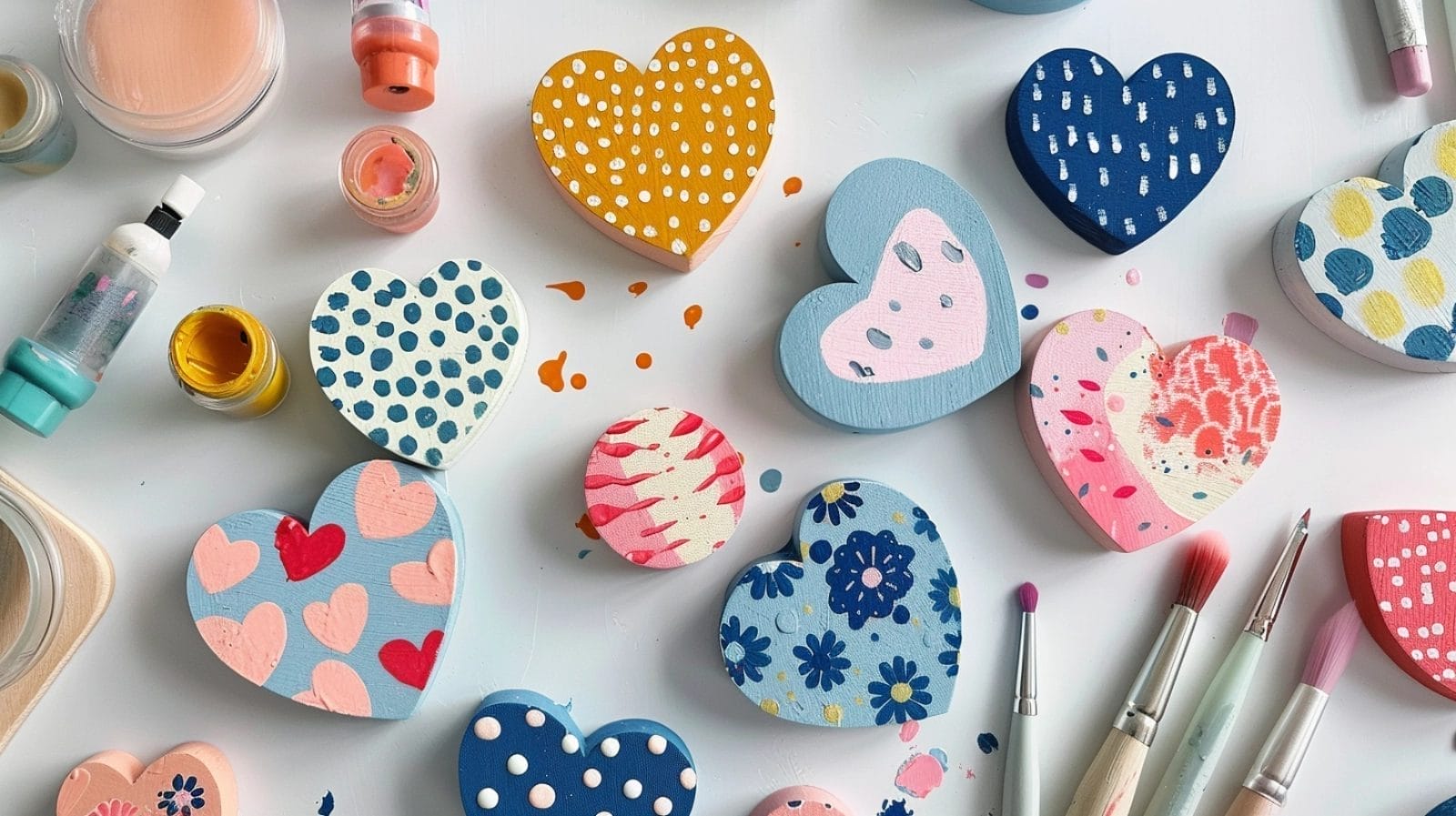 how to decorate wooden craft shapes with paint