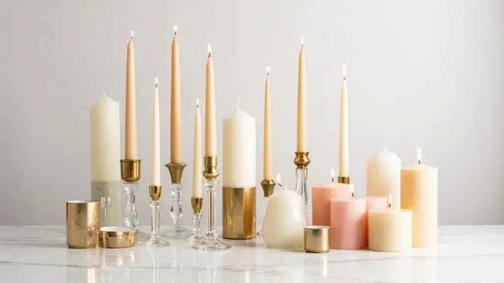 Candles and Candle Holder