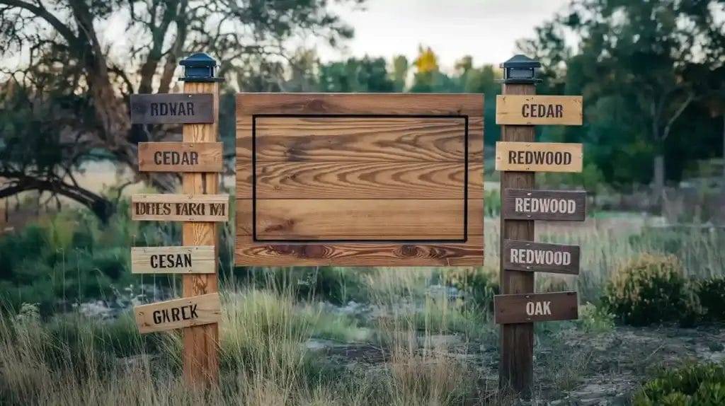 what wood to use for outdoor signs
