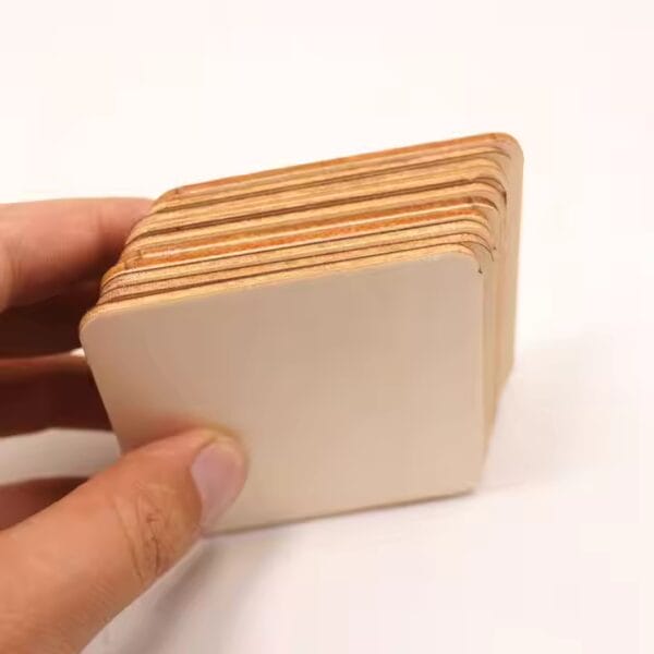 Stack of eco-friendly, custom-made business cards ready for wholesale.