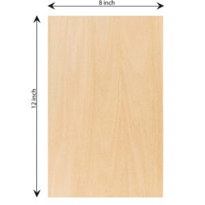 12x8 inch unfinished cut decorative wood piece for home decor, crafts, or wall art.