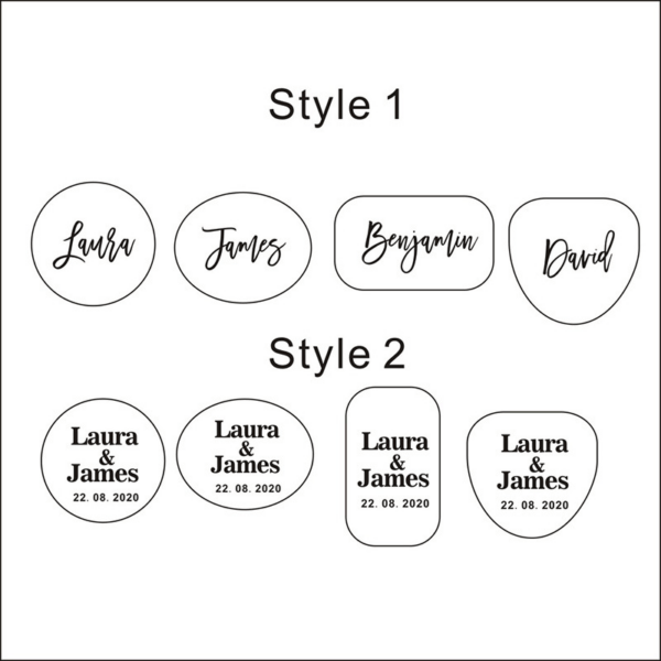 Custom wooden keychains with names and date, perfect for wholesale and distribution.