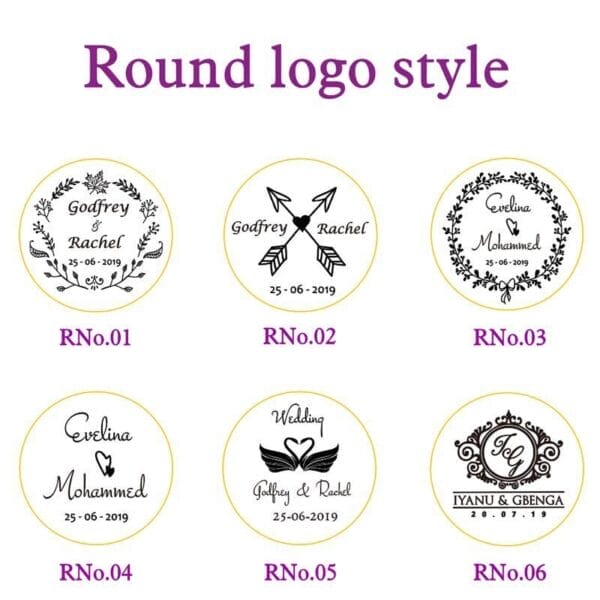 Round logo designs for Custom Keychain Wooden Manufacturer, ideal for wooden keychains wholesale.