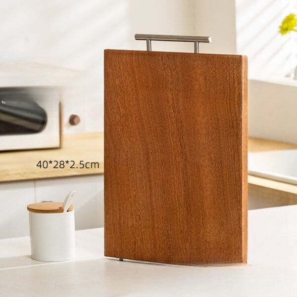 Bulk Wood Cutting Boards with Handle: Large solid wood kitchen board, 40x28x2.5cm, featuring a convenient built-in handle.