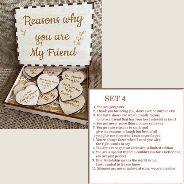 Wooden heart-shaped wedding jewelry display stand. Wholesale supplier.