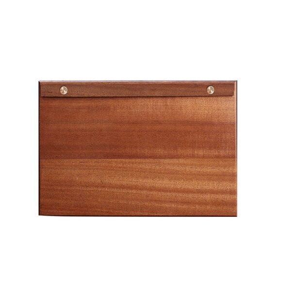 Solid walnut wood freestanding restaurant menu holder