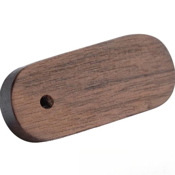 Solid walnut wooden menu holder, freestanding restaurant menu stand