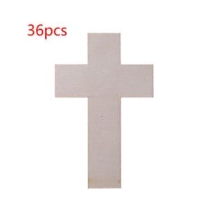 36pcs Wooden Cross Cutouts - Wholesale wooden cutouts for crafts