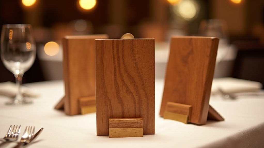 Wooden Menu Holders for Restaurants: Durable and Stylish