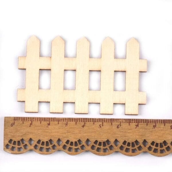 Miniature wooden fence craft, perfect for custom wood craft projects.
