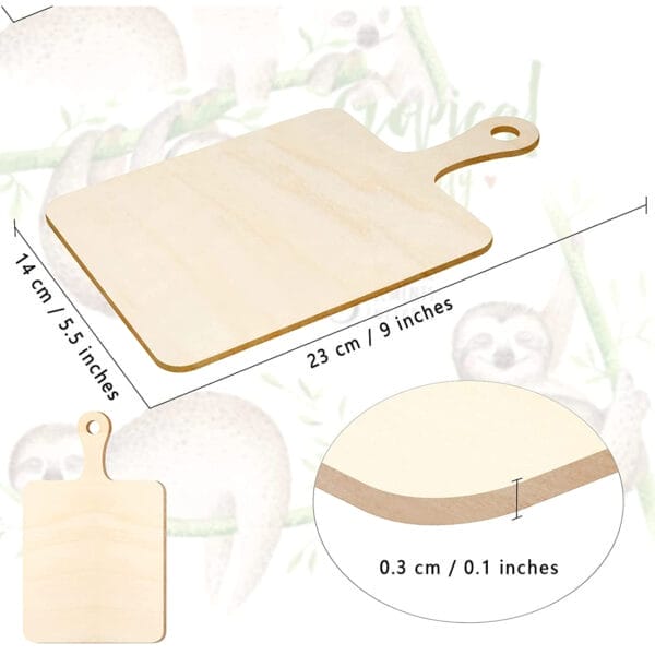 Wooden cutout shapes and sizes for DIY projects. Custom laser cut wood pieces perfect for painting.