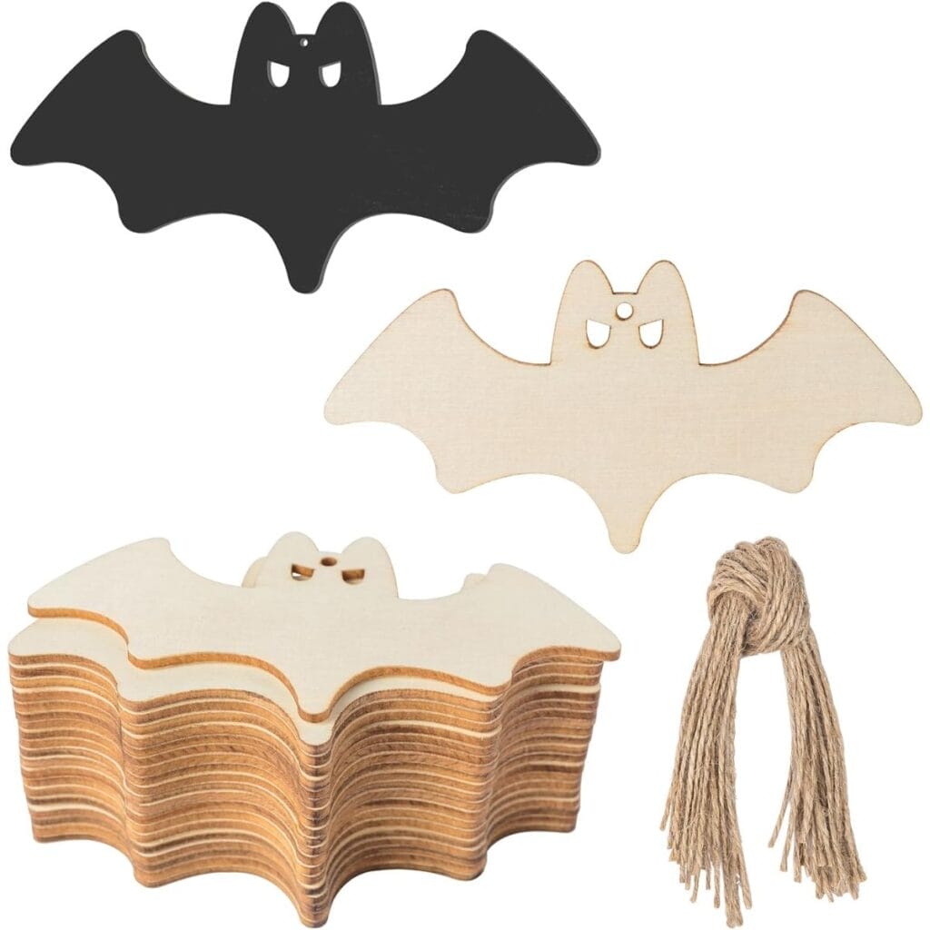 Wholesale unfinished wooden cutouts bat shape for crafts and DIY projects