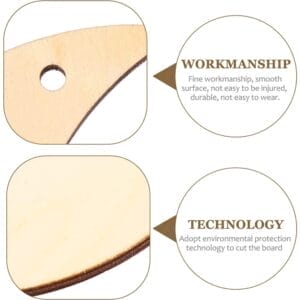 Wholesale wooden cutouts: Smooth, unfinished crescent moon shapes, perfect for crafting. High-quality wood blanks.