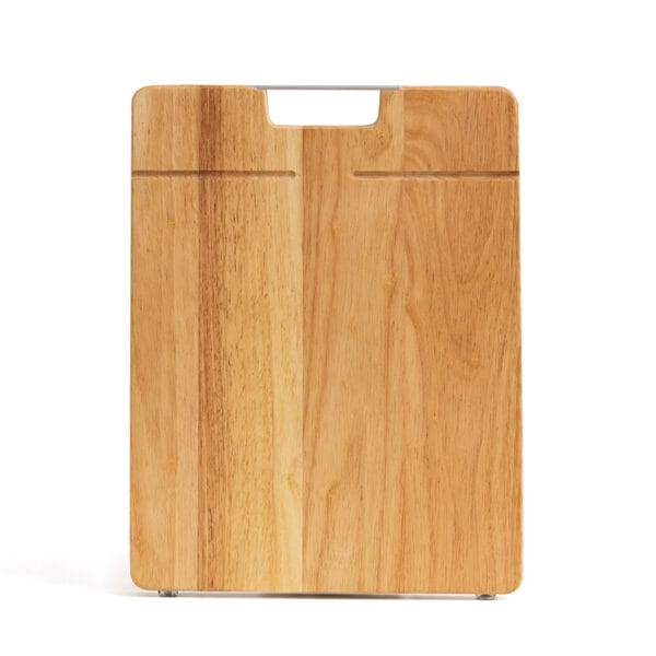 Wood chopper board with integrated handle, ideal for eco-friendly kitchens. Wholesale available.