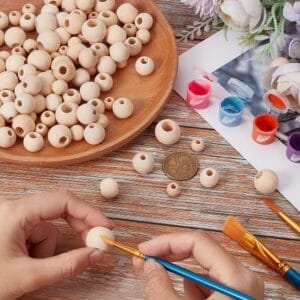 Large wooden beads bulk