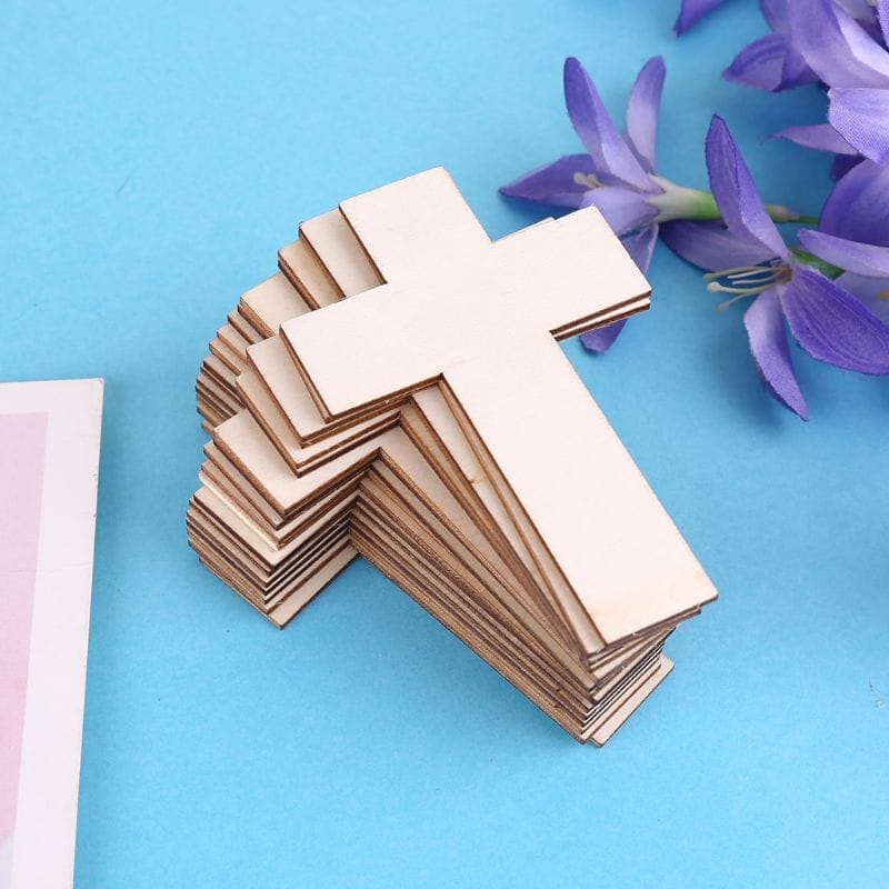 Stack of unfinished wooden cutouts wholesale. Eco-friendly craft supplies for wholesale.