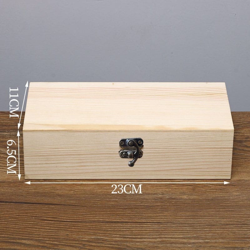 Customizable Wooden Gift Box: Handmade wooden box, perfect for gifts, wholesale available.