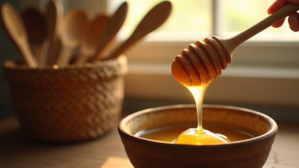 why use a wooden spoon for honey